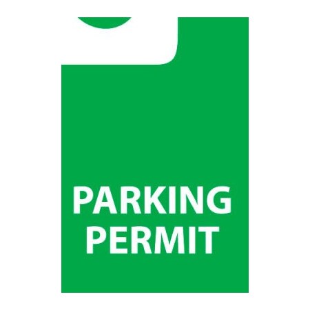 National Marker Co Parking Permit - Parking Permit, 5/Pack VHT4